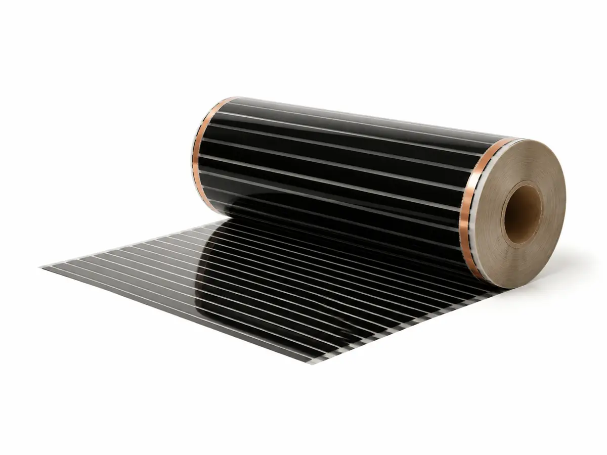 Roll of 130W/m2 Ecofilm carbon underfloor heating film